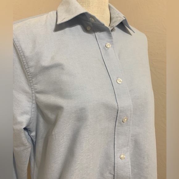 🌱 Lands End Long Sleeve Blouse | Adapted Magnet/Velcro Closure | Size 10 - Picture 2 of 10